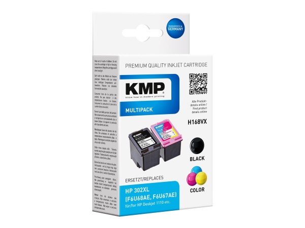 KMP MULTIPACK H168V 2er Pack Schwarz, Tricolor Tintenpatrone