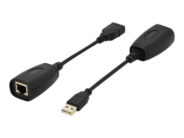 DIGITUS USB Extender fuer CAT5e CAT6 UTP Kabel bis 45m