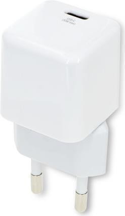 4SMARTS Netzladegerät VoltPlug Mini PD 30W QuickCharge AFC USB-C/Lightning weiß