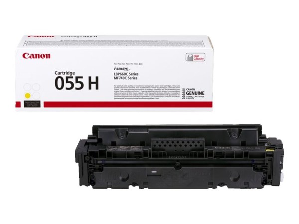 CANON 055 H - Hohe Ergiebigkeit - Gelb - Original - Tonerpatrone - für i-SENSYS LBP663Cdw, LBP664Cx,