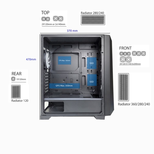 XILENCEPOWER Performance A+ Series X7 bk ATX | XG131