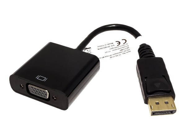 VALUE DisplayPort-VGA Adapter, DP ST - VGA BU, Aktiv (12.99.3136)