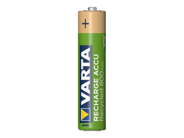 VARTA Akku RECHARGE Recycled AAA HR03 800mAh 4St.