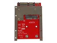 STARTECH.COM mSATA SSD auf 2,5 Zoll SATA Adapter / Konverter - mSATA auf 22-Pin SATA 6,4cm HDD Adapt