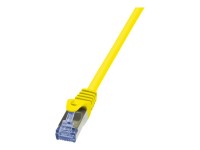 LOGILINK CQ3077S S/FTP Patchkabel Kat.6A PrimeLine gelb -   5,00m