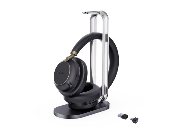 YEALINK Bluetooth Headset BH76 Plus with Charging Stand UC Black USB-C/A