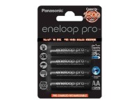 PANASONIC eneloop READY TO USE 2450 mAh AA Akku 4er Pack
