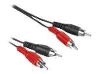 HAMA - Audiokabel - RCA (M) bis RCA (M) - 2.5 m - Schwarz