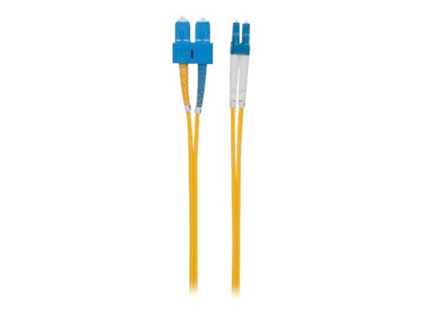 INTELLINET - Patch-Kabel - LC-Monomode (M) - SC-Einzelmodus (M) - 1 m - Glasfaser - 9 / 125 Mikron -