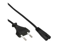 INLINE Netzkabel, Netzstecker auf Euro 8 C7 Stecker, 0,5m
