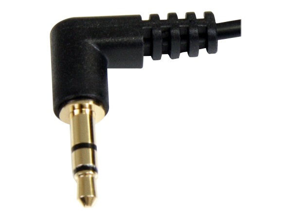 STARTECH.COM 30cm 3,5mm Klinke Audiokabel rechts gewinkelt - Stecker/Stecker - Klinkenkabel