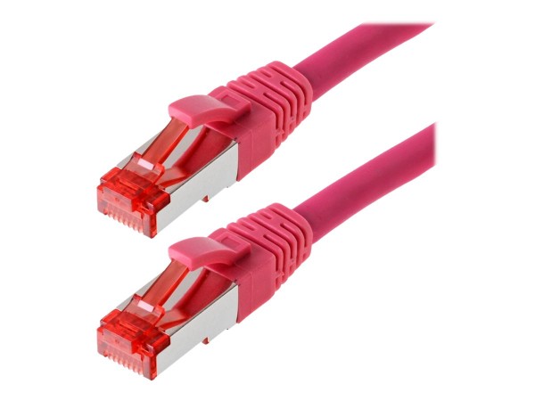 HERWECK helos Patchkabel S/FTP (PIMF) CAT 6 magenta 0,5m