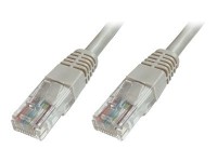 Patchkabel DIGITUS RJ45 U/UTP Cat5e 5,00m grau +Hebelschutz