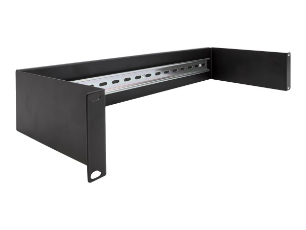 DELOCK 48,30cm (19") Hutschienenpanel 2 HE schwarz (66884)