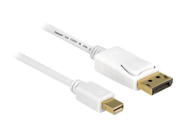 DELOCK Kabel mini DisplayPort St > DisplayPort St 5,0m weiss