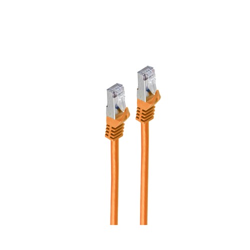 SCONN TP-Patchkabel S/FTP PIMF Rohkabel Cat.7 orange 10,0m