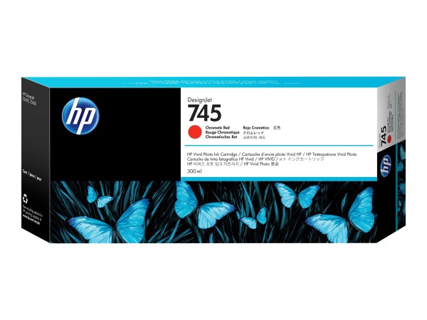 HP 745 Chromatic Red DesignJet Tintenpatrone