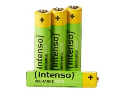 INTENSO Micro-Akku (AAA), Ni-MH, 1,2 Volt Spannung, 1.000 mAh Kapazität (7505214)