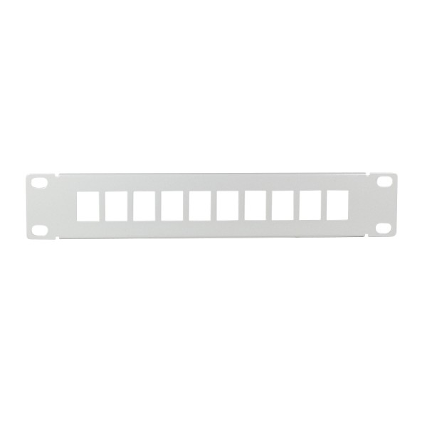 LOGILINK 10" Keystone Panel for 10 Keystone Jacks, grey
