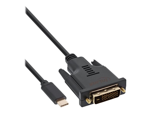 INLINE 64131 1m USB C DVI-D Schwarz Videokabel-Adapter (64131)