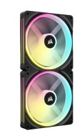 CORSAIR iCUE LINK QX140 RGB 140-mm-PWM-Lüfter (schwarz, Starter-Kit)