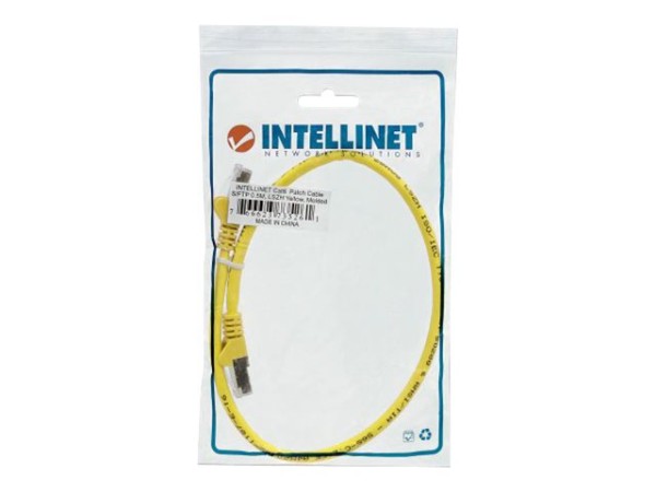 INTELLINET Kabel INTELLINET Netzwerkkabel, Cat6A zertifiziert, CU, S/FTP, LSOH, 5 m, [ye]