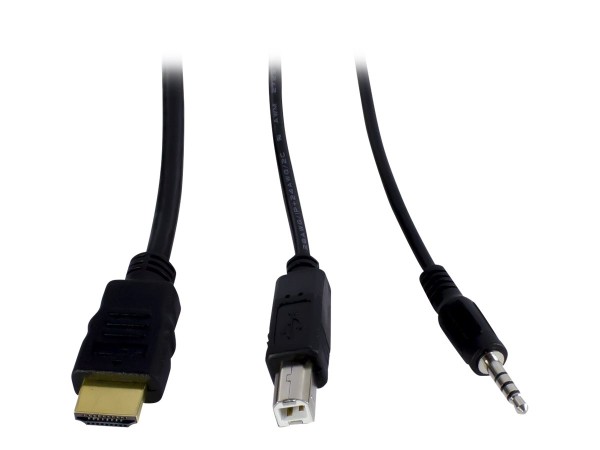 INTERTECH INTER-TECH KVM KVM-AS-22HA HDMI line in 4x HDMI 4x 3,5mm 3pol. Klinke 1 Power line out 2x