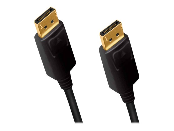 LOGILINK DisplayPort Cable, DP/M to DP/M, 4K/60Hz, CCS, black, 3 m