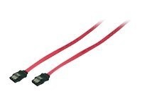 LOGILINK S-ATA Kabel mit Sicherungslasche, rot, 0,75m
