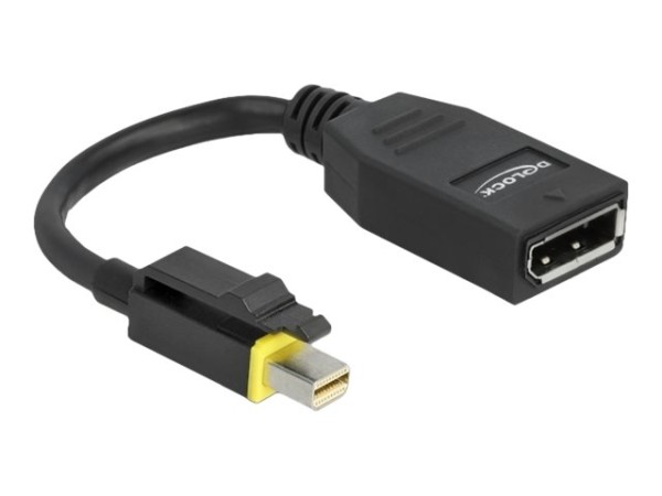 DELOCK Mini DisplayPort 1.4 zu DisplayPort Adapter mit Einrastfunktion 8K 60 Hz Delock