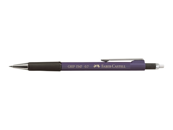 FABER CASTELL Druckbleistift Grip 1347 B 0,7mm Blau-Metallic (134751)