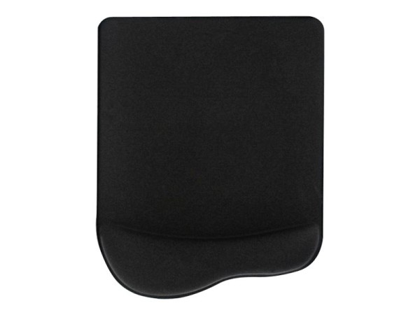 INLINE ® Maus-Pad, schwarz, mit Gel Handballenauflage, 235x185x25mm