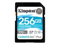 KINGSTON 256GB SDXC Canvas Go Plus 170R C10 UHS-I U3 V30