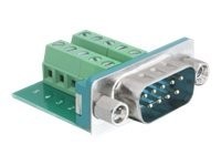 DELOCK Adapter Terminalblock Sub-D 9Pin St