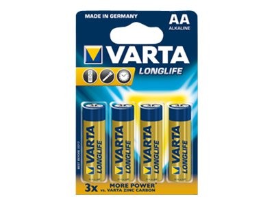 VARTA 1x4 Varta Longlife Extra AA Mignon