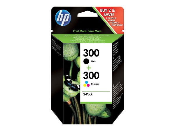 HP 300 2er Pack Schwarz,dreifarbig Tintenpatrone