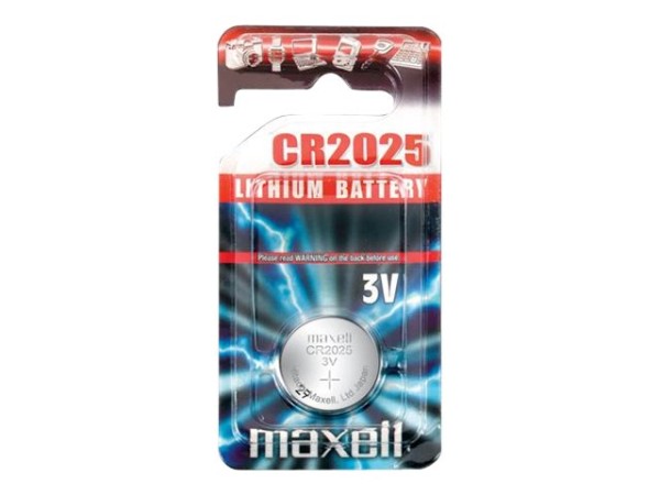 MAXELL Batterie Knopfzelle CR2025 3V 170mah Lithium 1St.