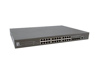 LEVEL ONE Switch 28x GE GTP-2871 4xGSFP 400W 24xPoE