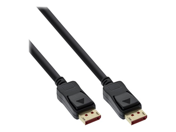 INLINE DisplayPort 1.4 Kabel, 8K4K, schwarz, vergoldete Kontakte, 1m (17201P)