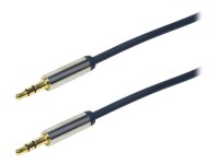 LOGILINK Audio Cable 3.5 Stereo M/M, straight, 1,50m, blue