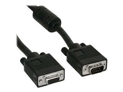INLINE S-VGA Verlängerung 15pol HD St/Bu, schwarz, 1m
