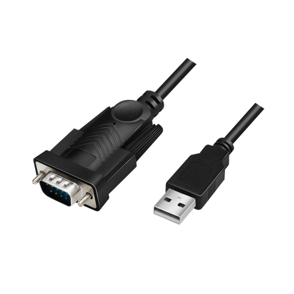 LOGILINK USB 2.0 - RS232 Adapterkabel, schwarz, 1,5 m Anschlüsse: USB-A Stecker, DB9 Stecker, - 1 St