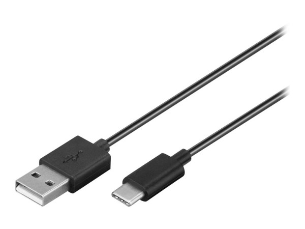 WENTRONIC Goobay USB-C Charging and sync Cable 1m Black - su