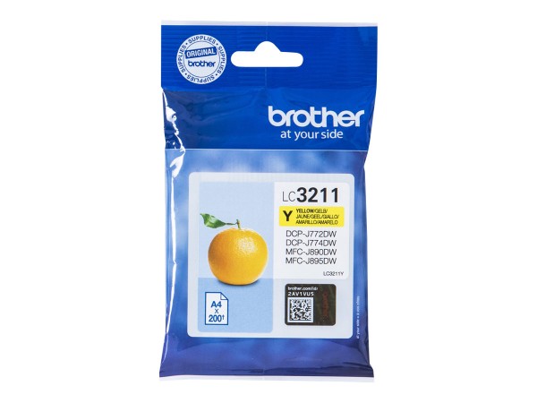 BROTHER LC3211Y Gelb Tintenpatrone