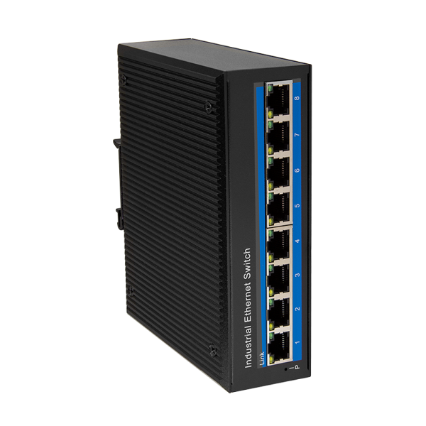 LOGILINK Industrial Fast Ethernet Switch, 8-Port 10/100 Mbps