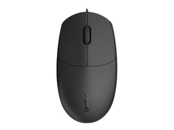 RAPOO N100 Maus USB Optisch 1600 DPI Beidhändig (18050)