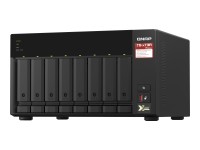 QNAP 8-bay NAS AMD Ryzen Embedded V1500B 2.2GHz 8GB 8xSATA 6Gb/s bays 2xM.2 NVMe PCIe Gen3 SSD slots