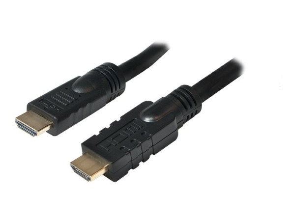 LOGILINK HDMI Anschlusskabel [1x HDMI-Stecker - 1x HDMI-Stecker] 30 m Schwarz LogiLink