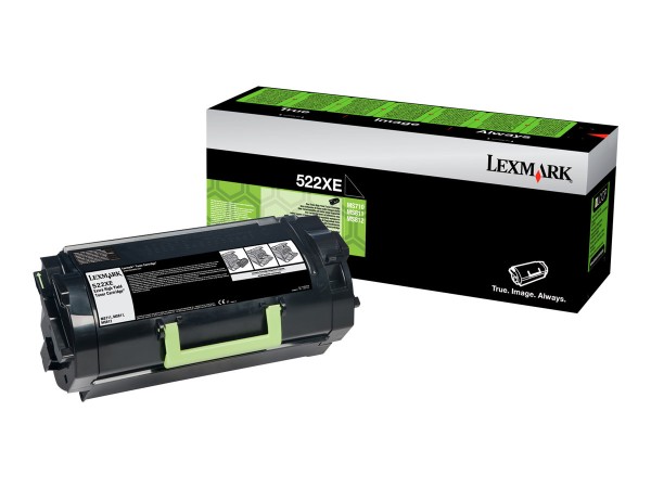 LEXMARK 522XE Besonders hohe Ergiebigkeit Schwarz Tonerpatrone Lexmark Corporate