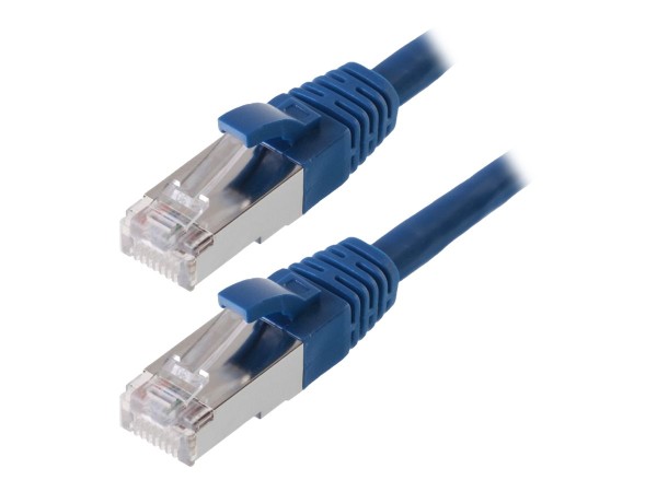 helos Patchkabel SF/UTP, CAT 5e, blau, 15,0 m